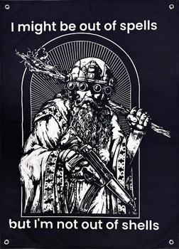 Баннер «I might be out of spells - but I`m not out of shells» 600х900 мм