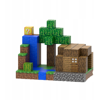 Магнітний конструктор «Домівка з водоспадом» My World Minecraft (107 магнітних блоків, T079)