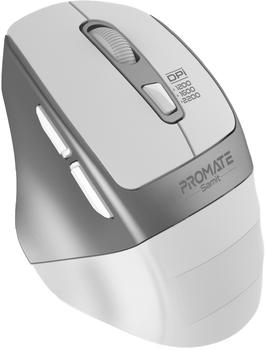 Компьютерная мышь Promate Samit Wireless, беспроводная, White/Silver