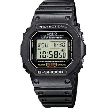 Противоударные часы мужские наручные японские Casio G-Shock DW-5600E-1VER с полимерным ремешком
