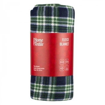 Плед Ardesto Fleece 130x160см 100% полиэстер зеленый в клетку (ART0718PB)