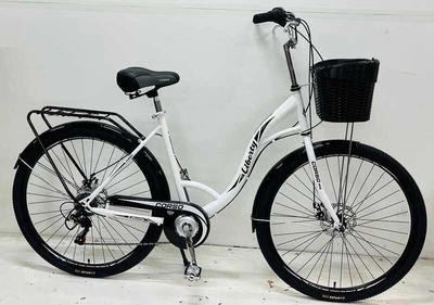 Велосипед міський з кошиком та сталевою рамою Corso "Liberty" 28'' дюймів LR-28014