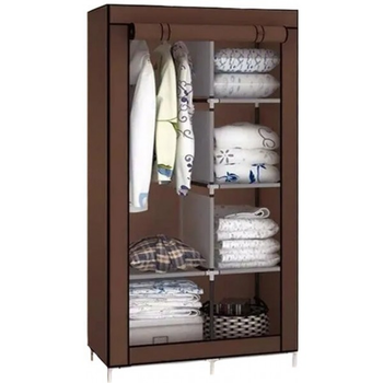 Тканевый шкаф для вещей Ason Storage Wardrobe 88105V2 2 секции 105 х 45 х 175 см Коричневый (51692BR)