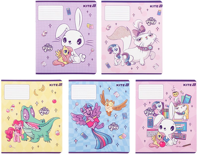 Набір шкільних зошитів Kite My Little Pony 12 аркушів у клітинку 25 шт (LP25-232)