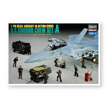 Сборная модель наземный персонал US GROUND CREW SET A Hasegawa 36004