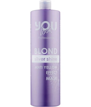 Маска YOU LOOK Blond SILVER Shine Anti-Yellow для збереження кольору волосся та нейтралізації жовтизни 1000 мл