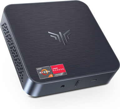 Мини ПК NiPoGi AM02 / AMD Ryzen 7 3750H / RAM 16GB / SSD 512GB / HDMI / LAN / Wi-Fi 5 / Bluetooth 4.2 / Windows 11 / Черный