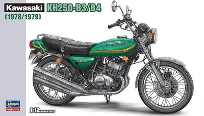 Збірна модель 1/12 Мотоцикл Kawasaki KH250-B3/B4 (1978/1979) Hasegawa 21508