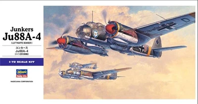 Збірна модель 1/72 Літак Junkers Ju88A-4 Hasegawa 00555