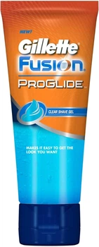 Мужской увлажняющий гель для бритья Gillette Fusion ProGlide Clear 175 мл