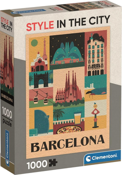 Puzzle Clementoni Style in the City: Barcelona 1000 elementów 39847 (8005125398478)