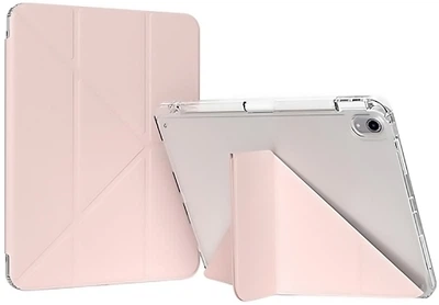 Чехол для планшета BeCover Ultra Slim Origami Transparent для Apple iPad Mini 6 2021 с креплением для стилуса Apple Pencil Pink (BC_712932)