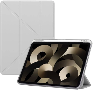 Чехол для планшета BeCover Ultra Slim Origami Transparent для Apple iPad Mini 7 2024 с креплением для стилуса Apple Pencil Gray (BC_712935)
