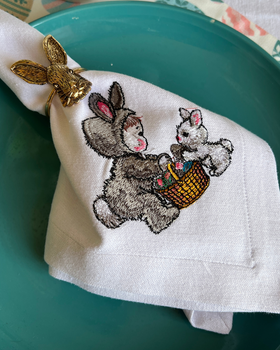 Набор салфеток Delight тефлоновые Пасхальные зайчики 30х40 см х 4 шт (Bunny_30x40)