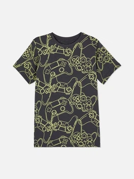 Футболка темно-серая Gamer Primark 146см (400010206)