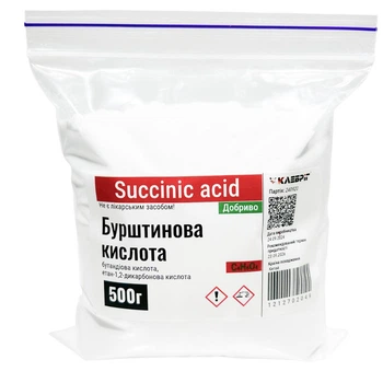 Янтарная кислота Klebrig 500г Комплексное удобрение ЯНТР-0,5