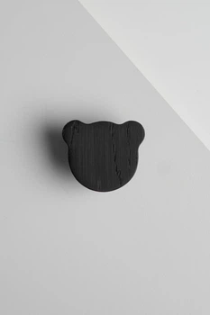 Меблева ручка з дерева 43 мм Bear black