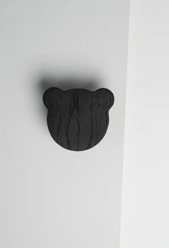 Меблева ручка з дерева 66 мм Bear black
