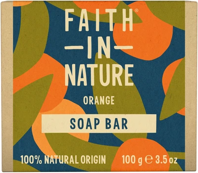 Натуральне тверде мило Faith in Nature з Апельсином 100 г (5013575111113)