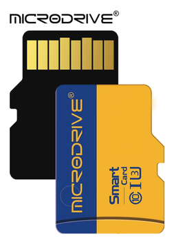 Карта памяти Micro SD MicroDrive 64Gb U3 A1 class 10 + SD адаптер