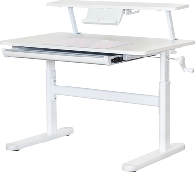 Детский стол Evo-Kids TH-210 с полкой S50 XL White (TH-210 W + BD-S50 XL)