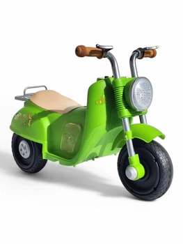 Дитячий біговел триколісний велосипед біговий SP-Sport Babymoto 618 Neon Green-Beige