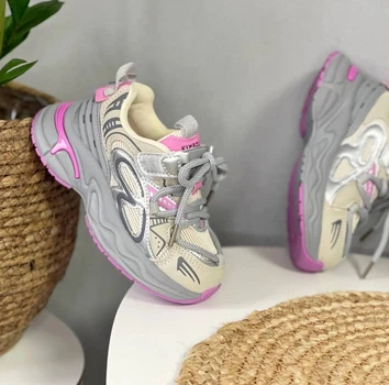 Кроссовки для девочки Kimboo Серо-розовый (HJ560-3M grey-pink (38 (23,5 см))