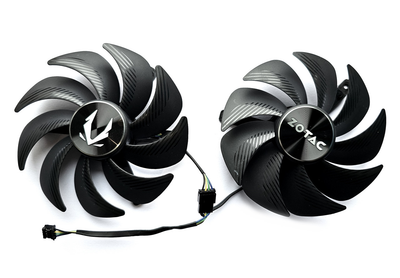 Вентилятор Apistek для видеокарты Zotac Trinity (orgnl) RTX 4080 4090 GAH3B2H GAA3B2H (GAA8S2U) комплект 2 шт (№535.01)