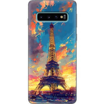 Силиконовый Чехол с Картинкой для Samsung Galaxy S10 (G973) Принт (Париж, Эйфелева Башня) (35853-ysm038)