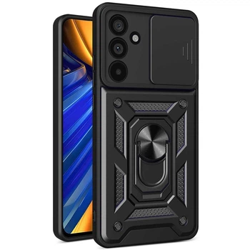 Чохол Fiji Camera Defence для Samsung Galaxy A36 5G (A366) бампер із захистом камери та підставкою Black