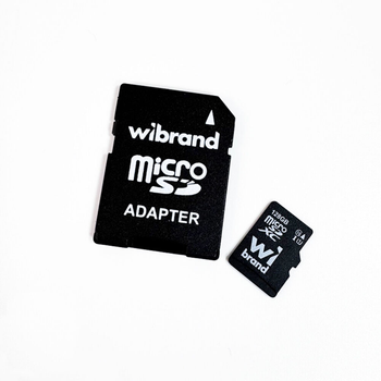 Карта памяти microSDXC (UHS-1) Wibrand 128Gb class 10 (adapter SD) WICDHU1/128GB-A