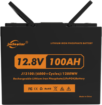 Аккумулятор JsdSolar J12100 12 В 100 А⋅ч с индикатором заряда (J12100i)