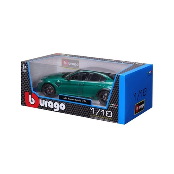 Колекційна Металева Машинка Bburago У Масштабі 1:18 Alfa Romeo Giulia GTA (Альфа Ромео Джулія) / Зелена