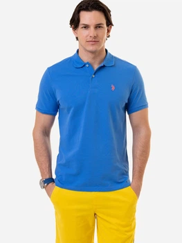 Поло довге чоловіче U.S. Polo Assn 174005151 M Синє (1159844750)