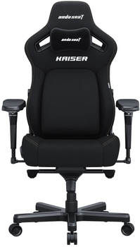 Кресло игровое Anda Seat Kaiser 4 Size L Black Linen Fabric (AD12YDDC-L-20-B-CF)