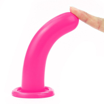 Гладкий фаллоимитатор Lovetoy Silicone Holy Dong Medium цвет розовый (20854016000000000)