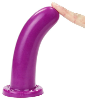 Гладкий фаллоимитатор Lovetoy Silicone Holy Dong Large цвет фиолетовый (20850017000000000)