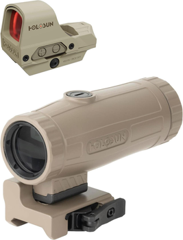 Комплект коллиматор + магнифер Holosun HS510C & HM3X Combo FDE