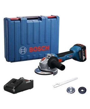 Аккумуляторная угловая шлифовальная машина Bosch GWS 18V-8, акб 4 Ah, з/у, кейс (06019N9021)