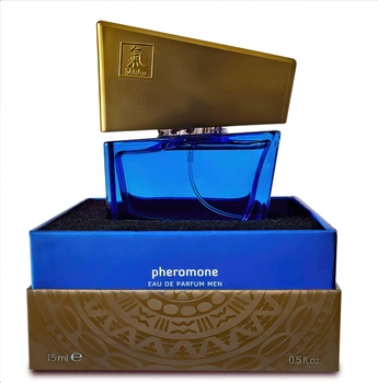Духи з феромонами чоловічі SHIATSU Pheromone Fragrance men darkblue, 15 мл