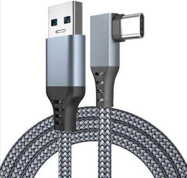 Кабель Oculus Link для Meta Quest 2, 3, 3S, Pico 4 USB 3.2 Серый, 5 метров