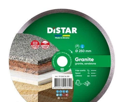 Круг алмазний відрізний Distar 250*1,6*10*25,4 1A1R Granite 11120034019