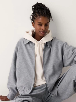 Бомбер жіночий Uniqlo 217993356 L Сірий (1159825428)