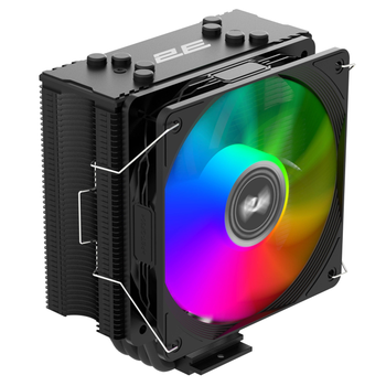 Процесорний кулер 2E GAMING Air Cool ACN120B-ARGB, 4pin PWM, 3pin +5VARGB, TDP 180W