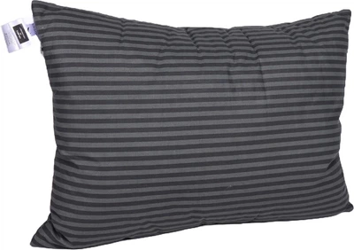 Подушка MirSon №0115 Сolor Fun Line 17-0611 Stripe Black Вовна середня 50x70 см (2200010864540)