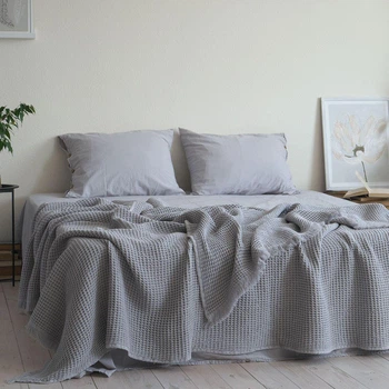 Покривало La Modno Pike Stonewashed 220x240 Pearl Gray (100% бавовна) (200388)