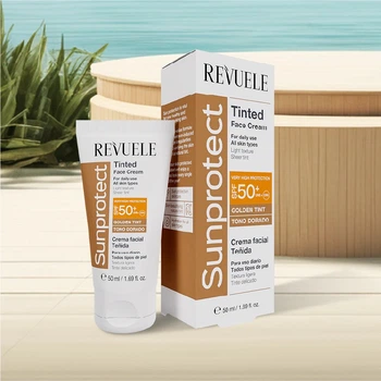 Крем для лица тонирующий Revuele Sunprotect SPF50+ (Golden Tint), 50 мл