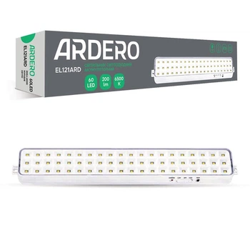 Светодиодный светильник 4W на аккумуляторе Ardero 2000 мАч с корпусом из пластика 6500К белого цвета IP20 EL121ARD