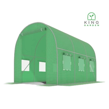 Теплица King Garden 6м² , парник для огорода и сада 6 окон 300х200х200