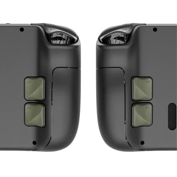 Накладки на задние кнопки для игровой приставки Steam Deck LCD и OLED от Skull & Co (Green / Зеленый) комплект из 4 штук